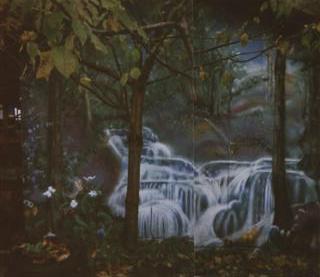 Waterfall mural