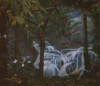 Waterfall mural